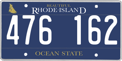 RI license plate 476162