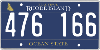 RI license plate 476166