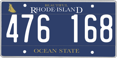 RI license plate 476168