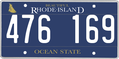 RI license plate 476169