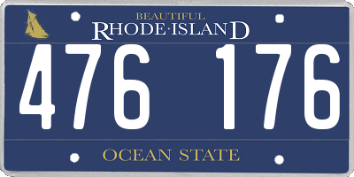 RI license plate 476176
