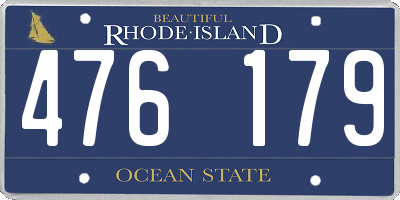 RI license plate 476179