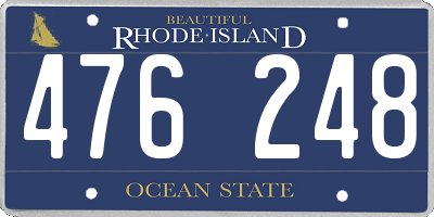 RI license plate 476248