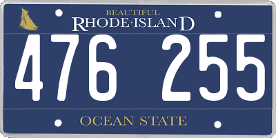 RI license plate 476255