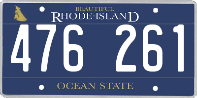 RI license plate 476261