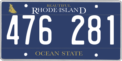 RI license plate 476281