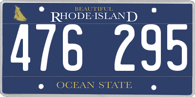 RI license plate 476295