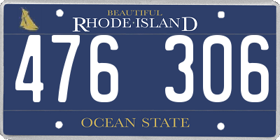 RI license plate 476306