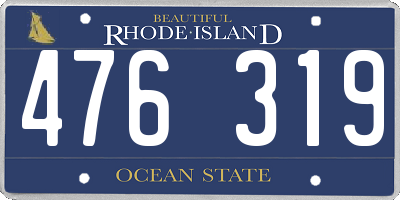 RI license plate 476319