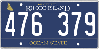 RI license plate 476379