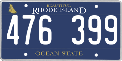 RI license plate 476399