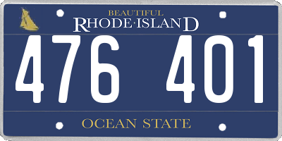 RI license plate 476401