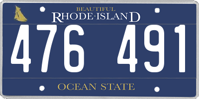 RI license plate 476491