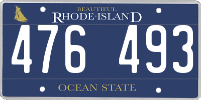 RI license plate 476493