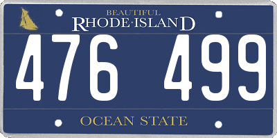 RI license plate 476499