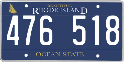 RI license plate 476518