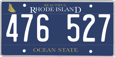RI license plate 476527