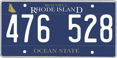 RI license plate 476528