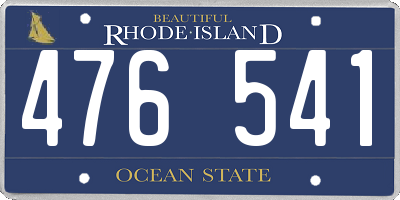 RI license plate 476541