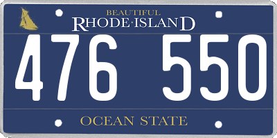 RI license plate 476550