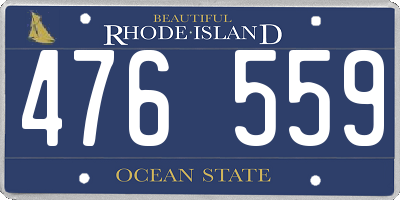 RI license plate 476559