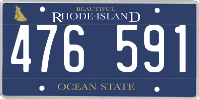 RI license plate 476591