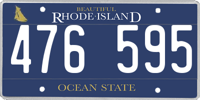 RI license plate 476595