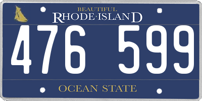 RI license plate 476599