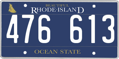 RI license plate 476613
