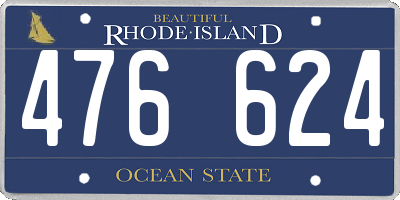 RI license plate 476624