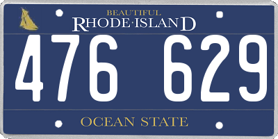 RI license plate 476629