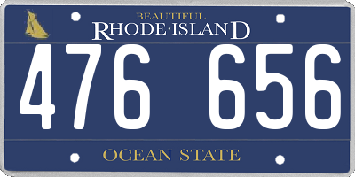 RI license plate 476656