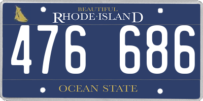 RI license plate 476686