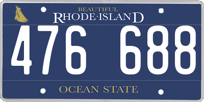 RI license plate 476688