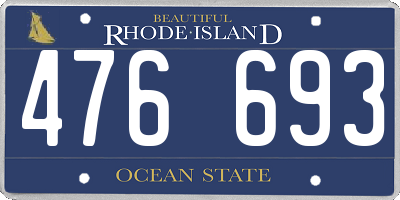 RI license plate 476693
