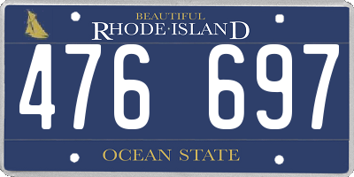 RI license plate 476697