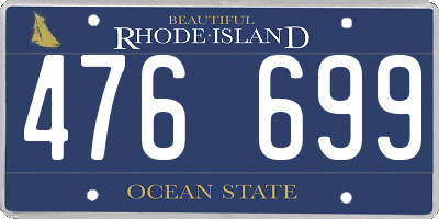 RI license plate 476699