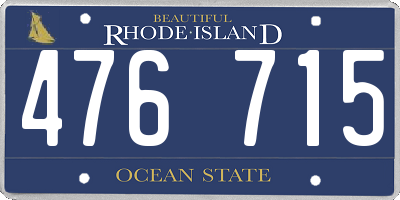 RI license plate 476715