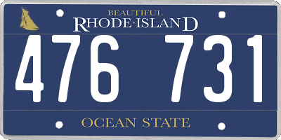 RI license plate 476731