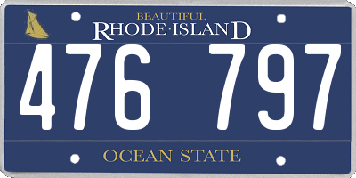RI license plate 476797