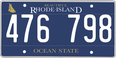 RI license plate 476798