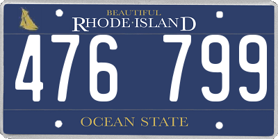 RI license plate 476799