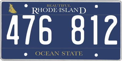 RI license plate 476812