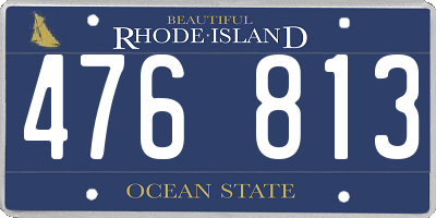 RI license plate 476813