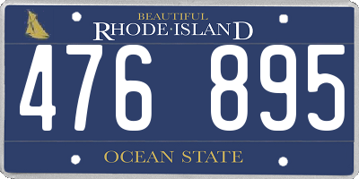 RI license plate 476895