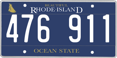 RI license plate 476911