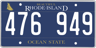 RI license plate 476949