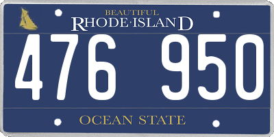 RI license plate 476950