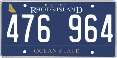 RI license plate 476964