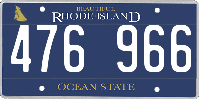 RI license plate 476966
